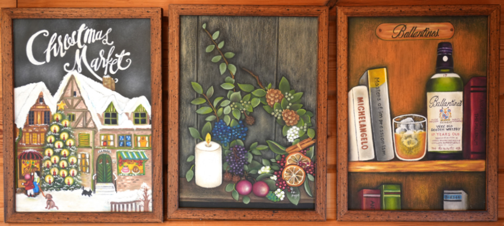 チョークアートの写真