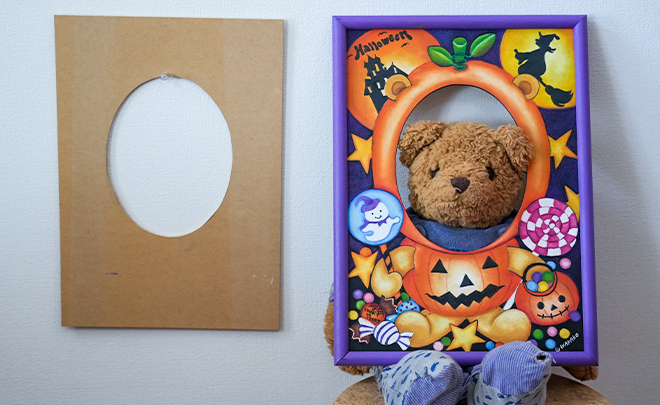 チョークアート教室のオリジナル型の写真01