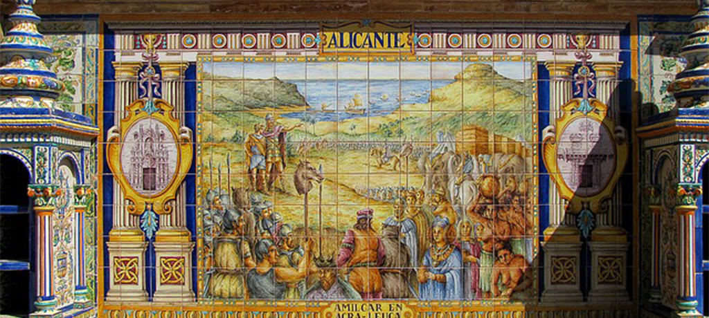 スペイン（バルセロナ）のスペインタイル写真